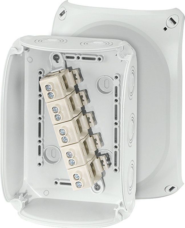 Hensel 62000061 Verdeeldoos Halogeenvrij, Verzegelbaar, Weerbestendig (l x b) 180 mm x 130 mm 1 stuk(s)