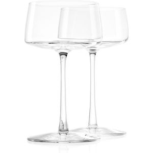 Stölzle Lausitz Champagne Coupes Power Set van 6, 275 ml – Elegante Kristallen Glazen voor Champagne, Mousserende Wijn & Prosecco – Hoogwaardige Duitse Glazen – Vaatwasser- & Schokbestendig