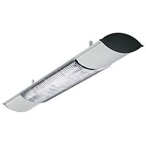 Evotec OVAL - plafondlamp, raster / 4000K / 2x18W / 2800 lumen, aluminium, 36 W, transparant, klein