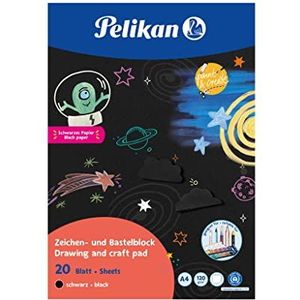 Pelikan Zwarte tekens en knutselblok A4, 120 g/m², 20 vellen, 1 stuk