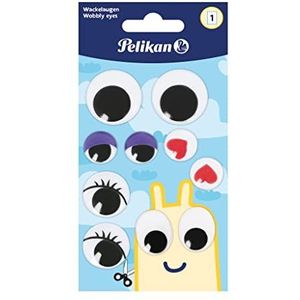 Herlitz Pelikan Stickers grote wiebelogen, 1 vel met 10 stuks