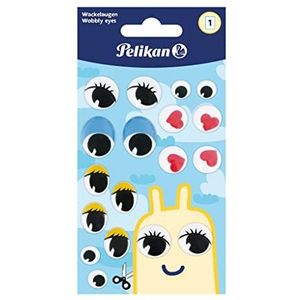 Pelikan Stickers grote wiebelogen, 1 vel met 18 stuks