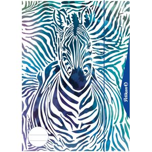 Pelikan 240406 combismap (verzamelmap en tekenblok), A4, motief: zebra, 1 stuk