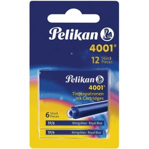 Pelikan 330795 Penvullingen, standaard 4001, 2 verpakkingen, koningsblauw