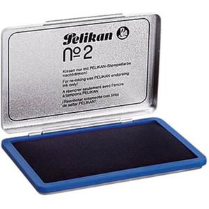 Pelikan Stempelkissen Gr.2 Metallgehäuse blau