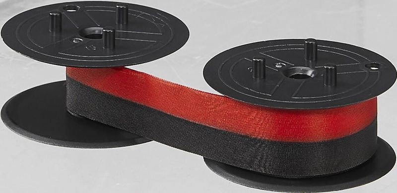 Casio - RB-02 - Etiketteringstape - Zwart/Rood - Nylon - 6 Meter