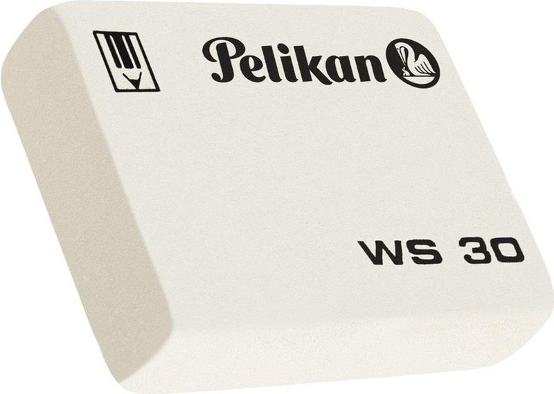 Potloodgum Pelikan WS 30 wit