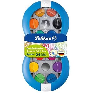 Pelikan 700023 Dekverfdoos Space+ 735 SP/24, blauw, 24 kleuren