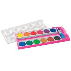 Pelikan verfdoos 735/K12, glitter roze, 12 napjes