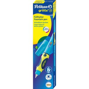 griffix Neon Fresh Blue, penpunt, linkshandig, in vouwdoosje