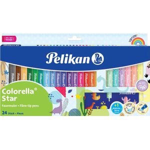 Pelikan Filzstift Colorella Star, (24-tlg), mit feiner Rundspitze