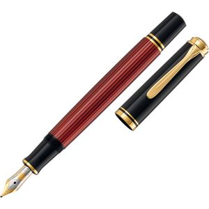 PELIKAN Souveran Gt Brede Punt Vulpen, Zwart/Rood (928663)