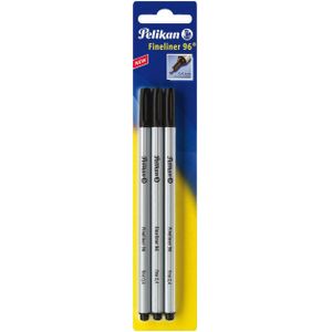 Fineliner 96 EF 0.4mm schwarz Blister VE=3 St&#252;ck