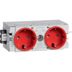 Hager GS20003020 borstweringskanaal insteekmodule (B x H x D) 120 x 50 x 61 mm 1 st. Verkeersrood