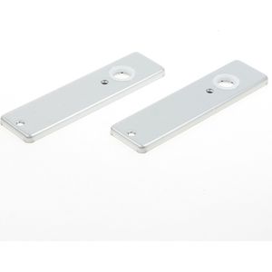 Hoppe Kortschild, aluminium202kp blind zilver