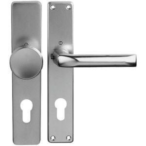 HOPPE Langschildgarnitur London 54/227/202SP/113 Alu. F4 PZ 72mm DIN L/R - 6271381