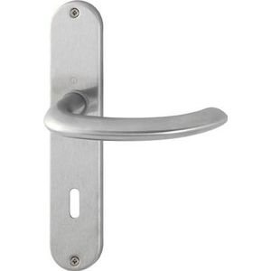 HOPPE Langschildgarnitur Mar.E1138Z/302 VA F69 OB 72mm DIN L/R - 3042513