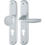 HOPPE Langschildgarnitur NY 53/273P/1810 Alu.F1 PZ 72mm DIN L/R - 3272976