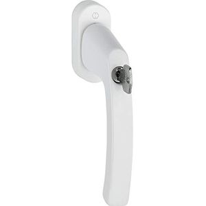 Hoppe 11715905 raamgreep LIÈGE-Secu100 blokkeercilinder, VK 7 x 32, wit
