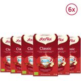 Yogi Tea Classic - Biologische Thee - 6x17 Stuks - 102 Theezakjes - Kruidenthee - Chai Thee - Ayurveda - NL-BIO-01