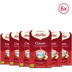 Yogi Tea Classic - Biologische Thee - 6x17 Stuks - 102 Theezakjes - Kruidenthee - Chai Thee - Ayurveda - NL-BIO-01