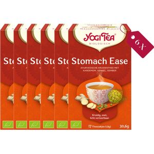 6x Yogi tea Stomach Ease Digest Biologisch 17 stuks