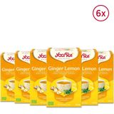 6x Yogi tea Ginger Lemon Biologisch 17 stuks