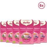 Yogi Tea Womens Balance - Biologische Thee - 6x17 Stuks - 102 Theezakjes - Cafeïnevrij - Kruidenthee - Ayurveda - NL-BIO-01