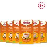 Yogi Tea Ginger Orange met Vanille - Biologische Thee - 6x17 Stuks - 102 Theezakjes - NL-BIO-01