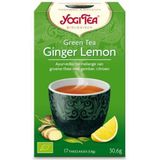 6x Yogi tea Green Tea Ginger Lemon Biologisch 17 stuks