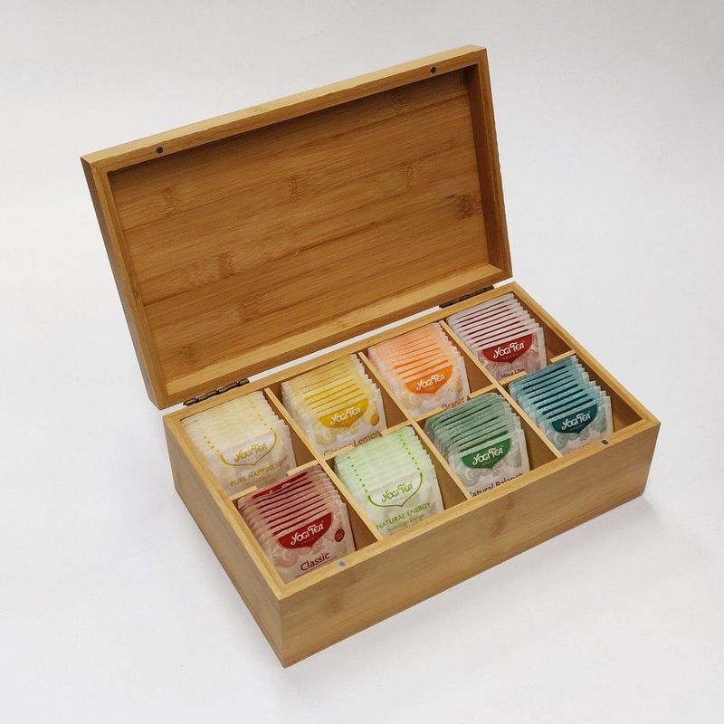 Yogi Tea - Bamboe Theekist - incl. 8 smaken x 10 theebuideltjes - Theedoos