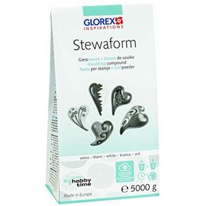Glorex 6 2606 505 Stewaform gietmassa wit, 5000 g, universeel inzetbaar, luchtdrogend, beschilderbaar