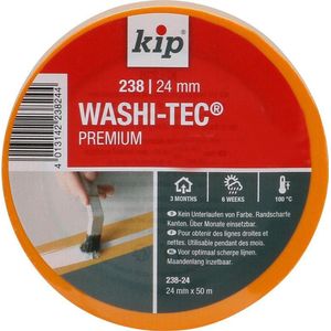 Kip 238 Washi-Tec Premium 24mm Geel - 50 M