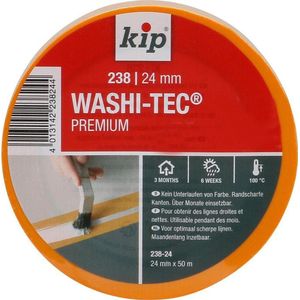 Kip 238 Washi-Tec Premium 24mm geel - 50 m