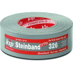 Kip Steenband Extra | zilver | lengte 50 m | breedte 100 mm rol | 12 stuks - 326-10 326-10