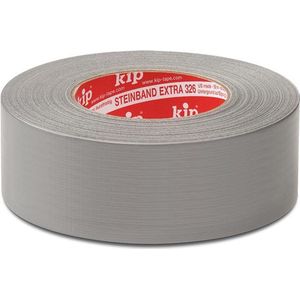 Kip - Steenband Extra - Tape - Zilver - Textieltape met Natuurrubberlijm