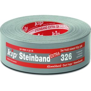 Kip Textielversterkte tape | zilver | lengte 50 m | breedte 72 mm rol | 16 stuks - 326-72 326-72
