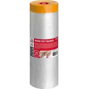Kip - Washi-Tec - Masking Tape - Transparant - PE-Kunststof - 1 x 1400 mm x 33 m