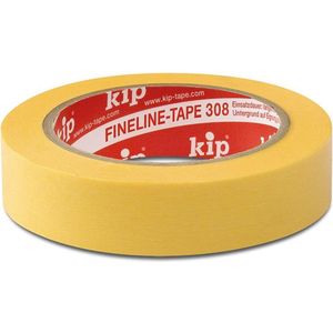 Kip Afdekband | glad | geel | lengte 50 m | breedte 18 mm | rol | 12 stuks - 3308-18 3308-18