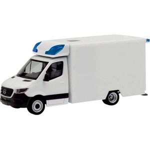 Herpa 013826 H0 Mercedes Benz Minikit Sprinter 18 Fahrtec RTW (nieuwe carrosserie), wit (Kant-en-klaar model)