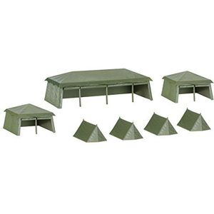 herpa 745826 - 7 stuks militaire militaire tenten, bouwpakket, miniatuur, kunststof accessoires, schaal 1:87