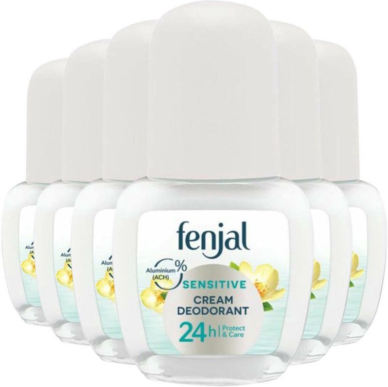 6x Fenjal Crème Deodorant Roller Sensitive 50 ml