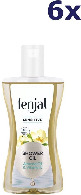 6x Fenjal Sensitive Douche Olie 225 ml