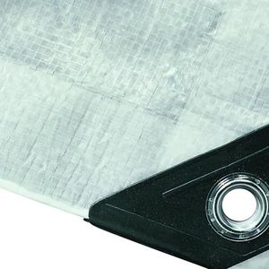 NOOR Dekzeil SUPER - 200g / m² - 4x5 m - Wit - Multifunctioneel zeil voor bescherming tegen weersinvloeden - Ideaal geschikt voor de tuin - UV-gestabiliseerd, aan beide zijden gecoat, waterdicht en