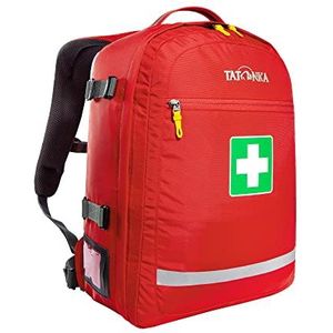 Tatonka First Aid Pack 20 l (zonder inhoud), EHBO-rugzak met 3M-reflecterende strepen, groot hoofdvak en functionele onderverdeling, om zelf te vullen, 20 liter volume (rood)