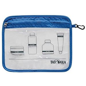 Tatonka Zip Flight Bag A5 toilettas, transparante tas voor het vervoer van vloeistoffen in de handbagage van het vliegtuig, 22 x 18 cm, blauw