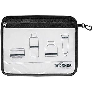 Tatonka Flight Bag A5 toilettas, transparante tas voor het vervoer van vloeistoffen in de handbagage van het vliegtuig, 22 x 18 cm, zwart
