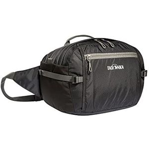 Tatonka Hip Bag L Heuptas (5 liter) - grote heuptas met ritsvak, elastisch zijvak en voorvak met sleutelhanger (zwart)