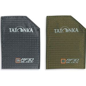 Tatonka Unisex – Ec kaartenzakje Sleeve RFID B Set 2, zwart/olijf, 9 x 6,5 cm