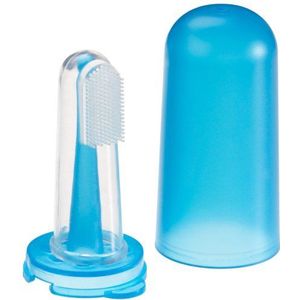 Reer Vingertandenborstel m. Opbergbox - Turkoois - Reer - OneSize - Persoonlijke Verzorging